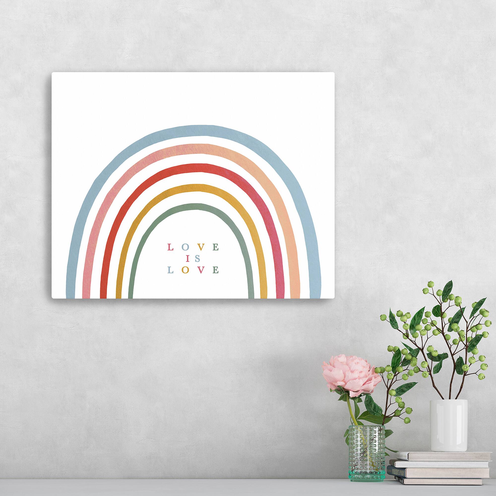 Love is Love Rainbow Canvas Giclée Art